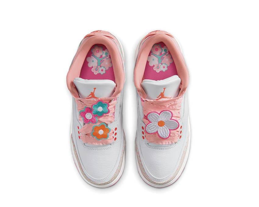 Air Jordan 3 Retro GS Pearl Pink rose — dessus sneakers basketball culture retro grade school