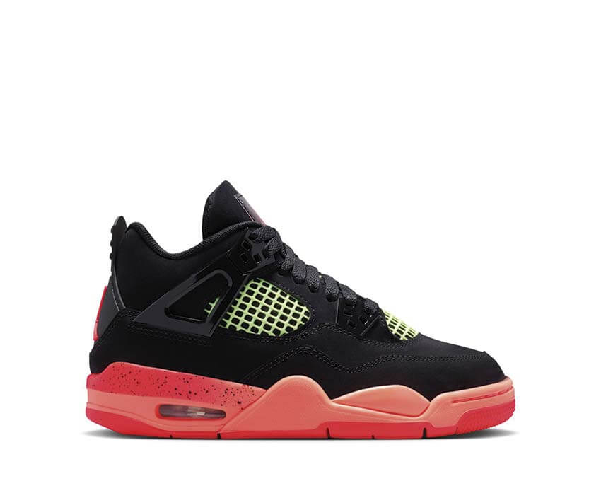 Air Jordan 4 Retro GS Infrared 23 — Kindersneaker schwarz und rot Infrarot