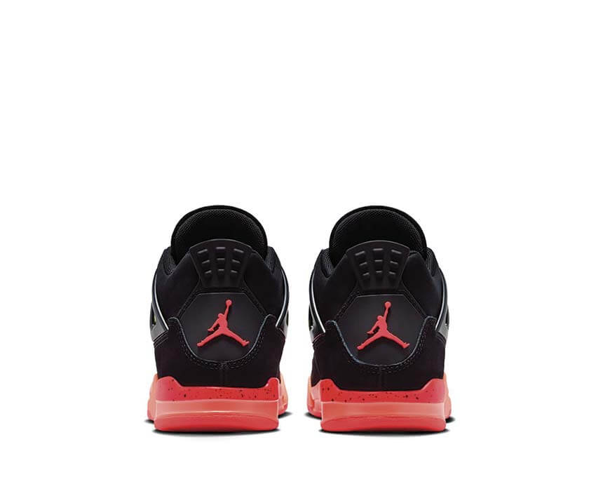 Jordan 4 Retro PS Infrared 23 détail — languette Infrared 23 Jordan 4 enfant