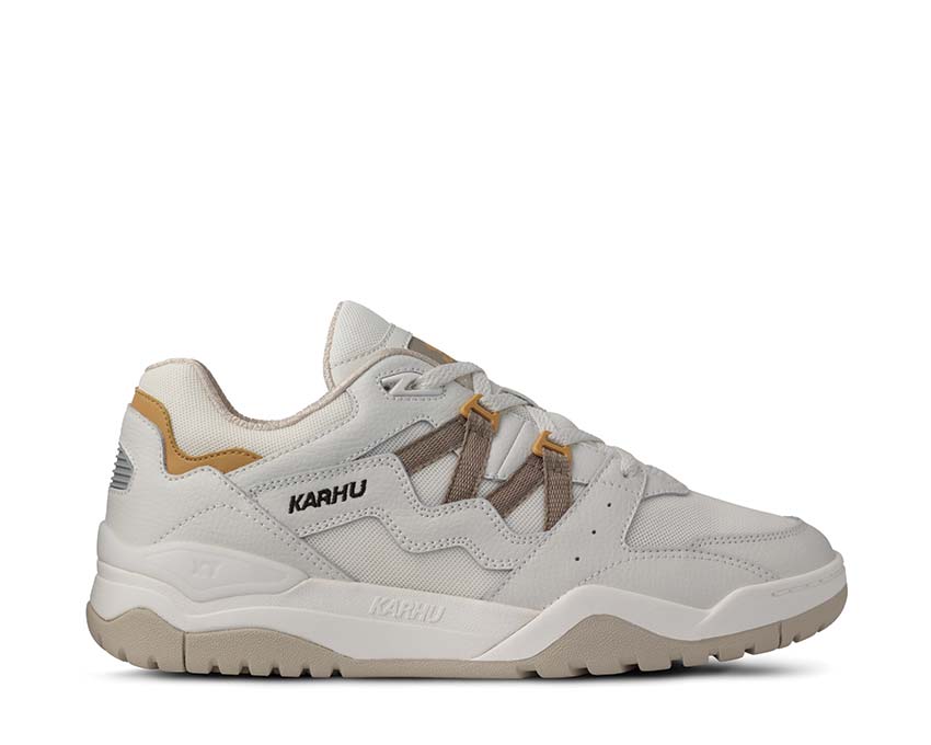 Karhu Fusion XT Blanc de Blanc Vintage Khaki — sneaker homme cross training finlandais