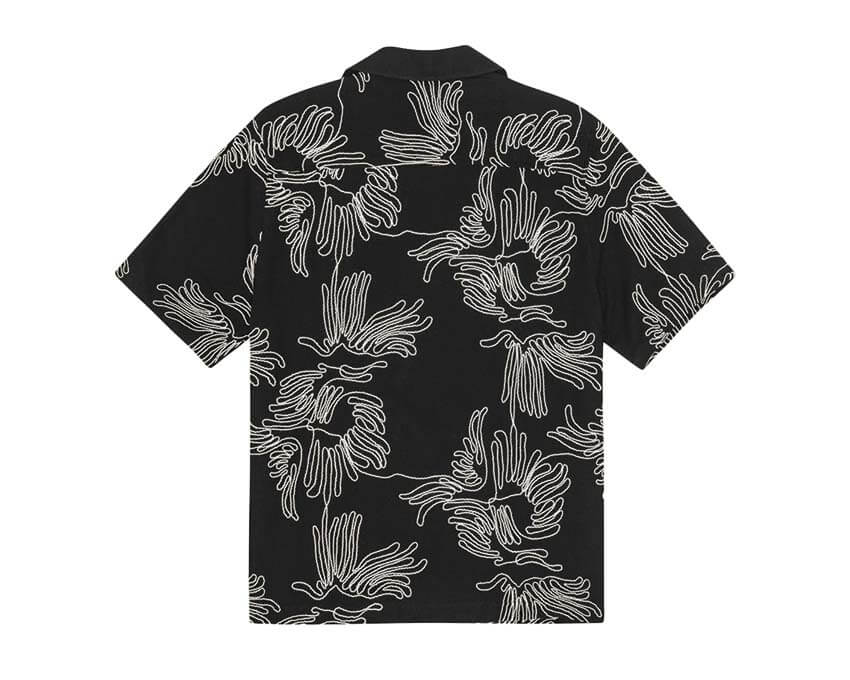 Les Deux Liam Flower Shirt vue latérale — détail imprimé fleuri et coupe