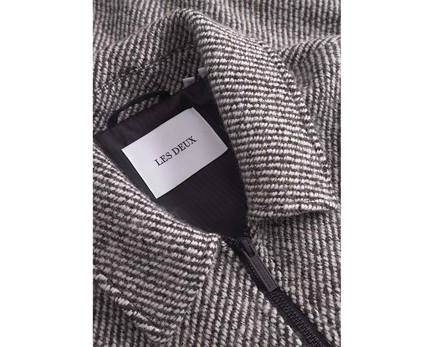 Les Deux Marseille Twill Wool Jacket vue latérale — coupe et structure