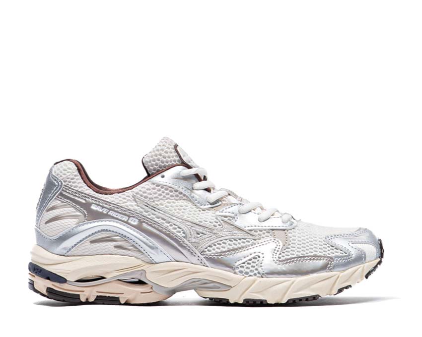 Mizuno Wave Rider 10 Metallic Pack 2 Khaki/Summer Sand — Herren-Sneaker Wave