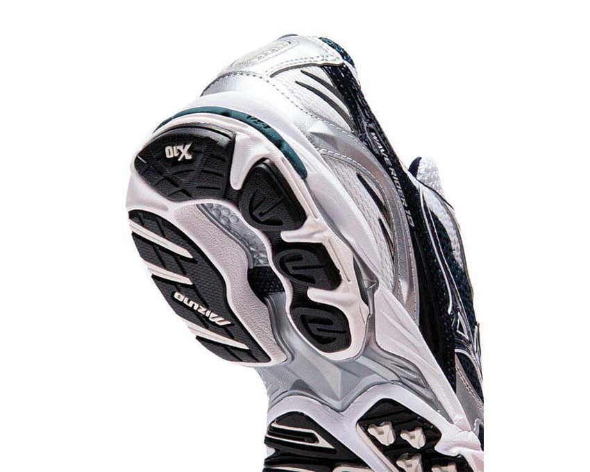 Mizuno Wave Rider 10 Sport vue latérale — design running rétro sport