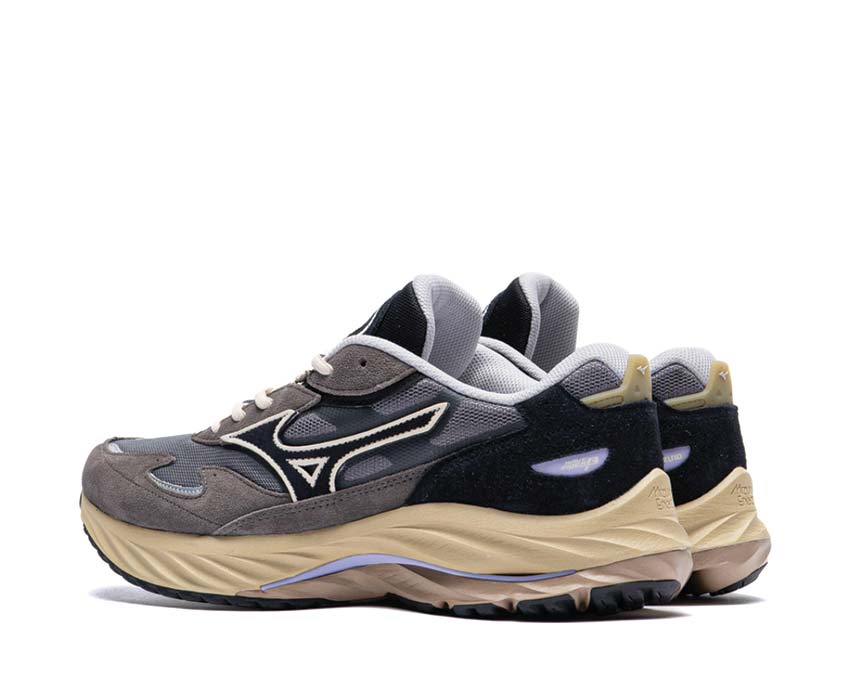 Mizuno Wave Rider Beta White Sand Grey Stone semelle — semelle Wave technologie Mizuno