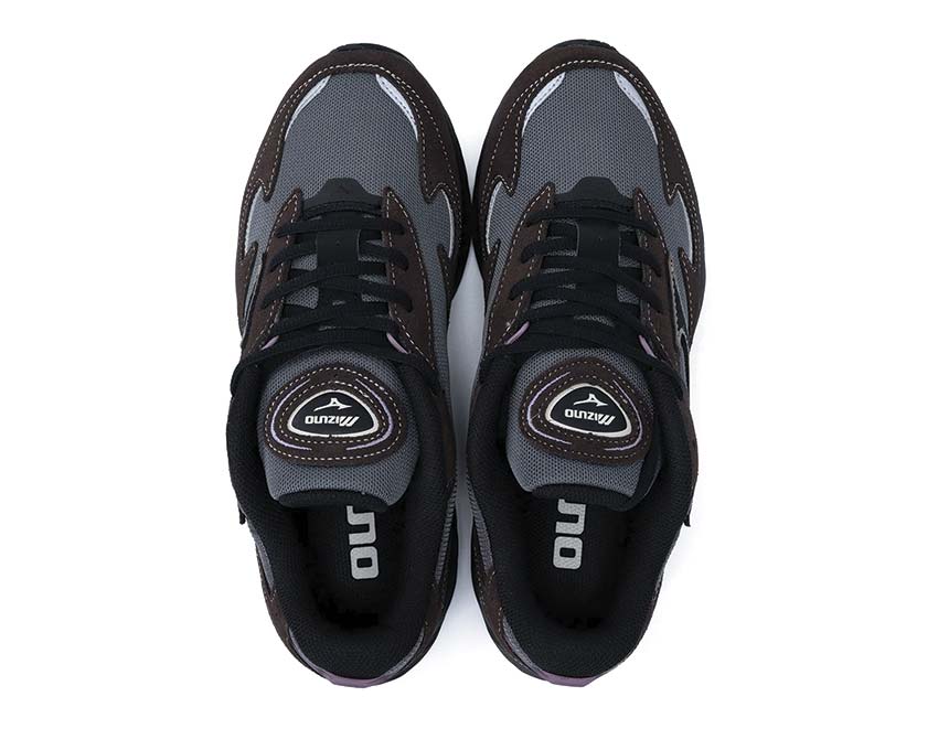 Mizuno Wave Rider β Quiet Shade détail — logo Mizuno