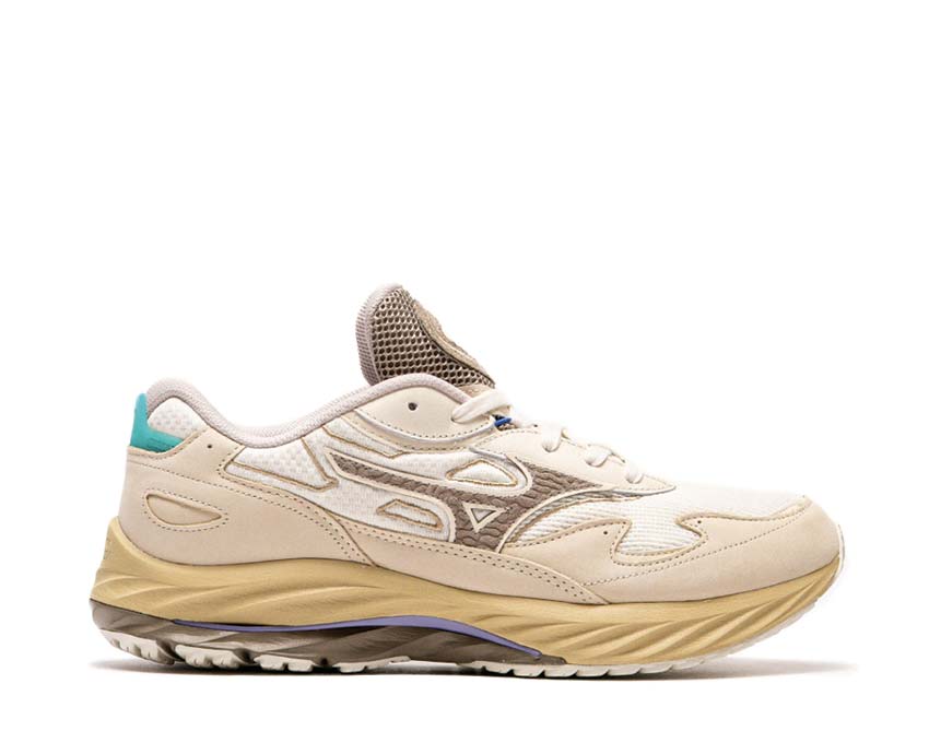 Mizuno Wave Rider β Premium Summer Sand — sneaker homme cuir premium sable