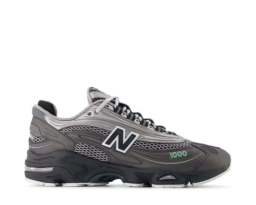 New Balance 1000 Black Silver — zapatilla hombre bicolor negro y plata