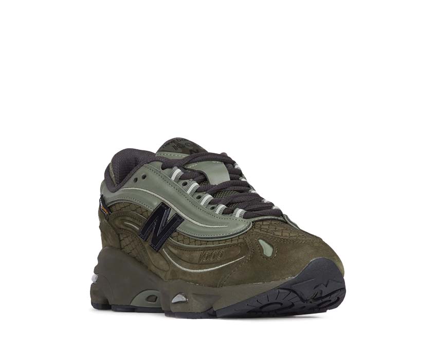 New Balance 1000 Cordura Woodland vue latérale — construction outdoor robuste