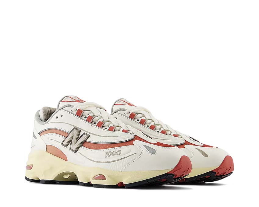 New Balance 1000 Sea Salt vista lateral — ante y mesh tono sobre tono