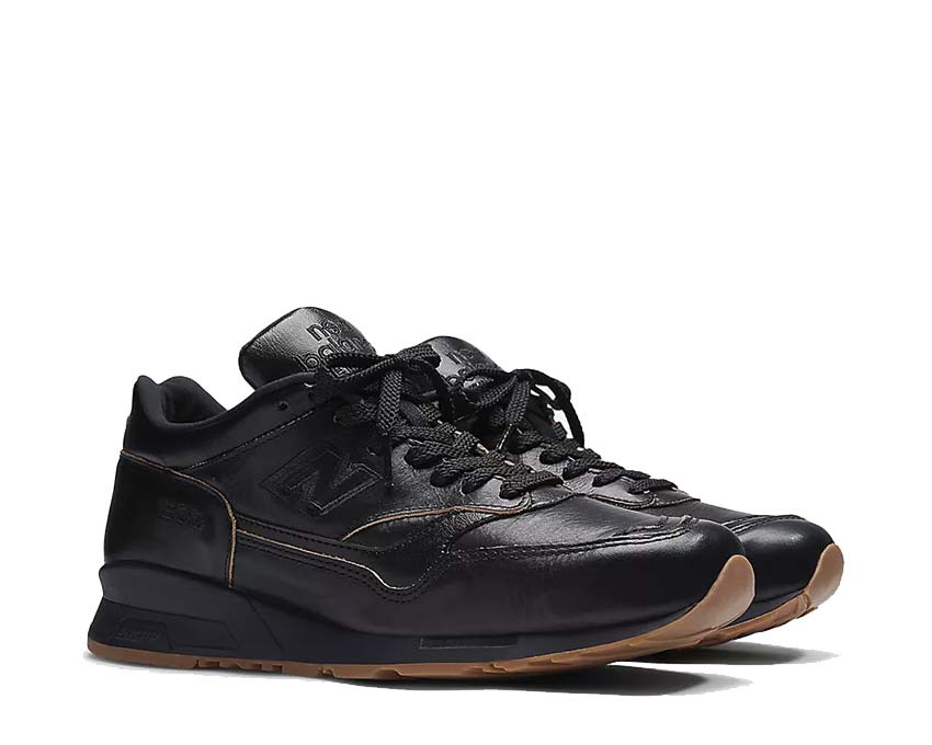 New Balance 1500 Made in UK Black Biscuit vue latérale — tige en daim et mesh