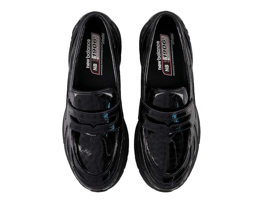 New Balance 1906L Black detail — leather and mesh upper