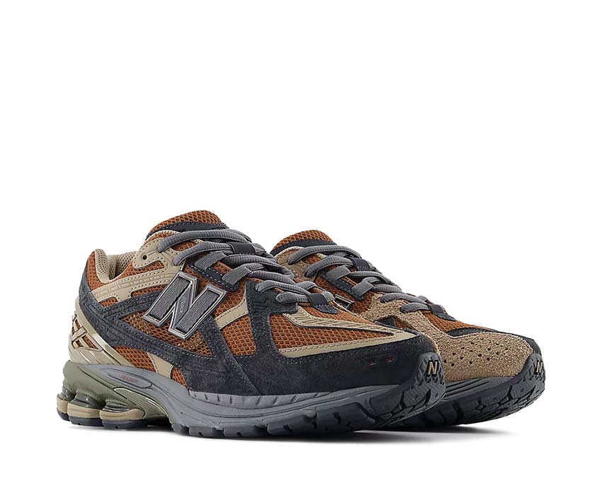 New Balance 1906N Rich Oak vue latérale — tige cuir premium