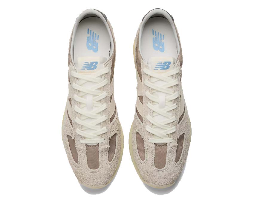 New Balance 471 Arid Stone Raincloud — vista trasera colores tierra