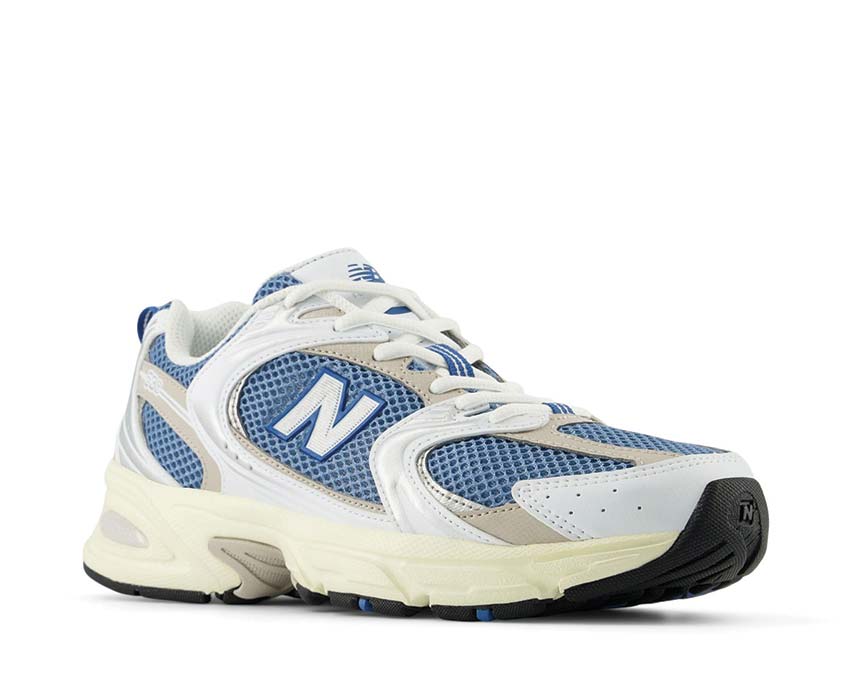 New Balance 530 Heron Blue vue latérale — tige mesh