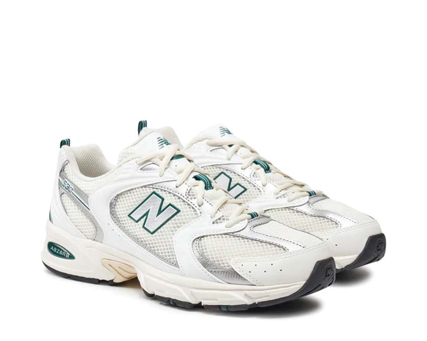 New Balance 530 Sea Salt vista lateral — upper mesh ligero