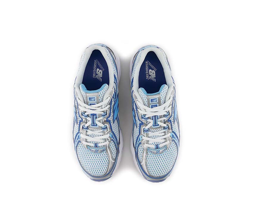 New Balance 740 Blue Agate detail — textile material and overlays