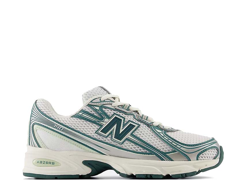 New Balance 740 White Marsh Green — sneaker homme running années 2000
