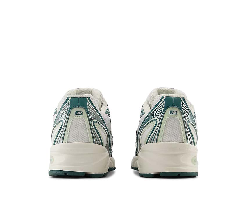 New Balance 740 White Marsh Green semelle — semelle épaisse amorti maximal