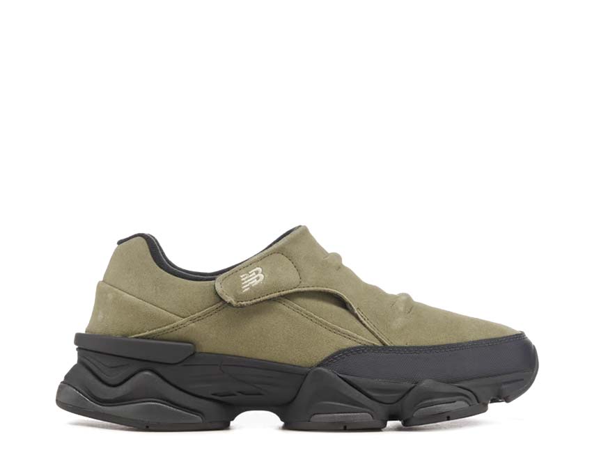 New Balance 8040 Dark Olivine — zapatilla unisex inspirada en trail color oliva