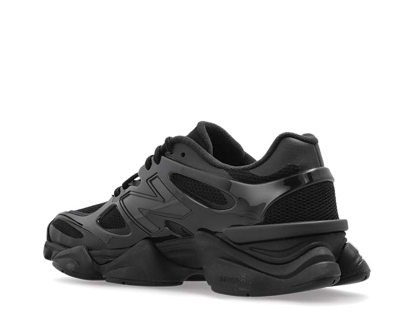New Balance 9060 Black suela — suela gruesa amortiguadora