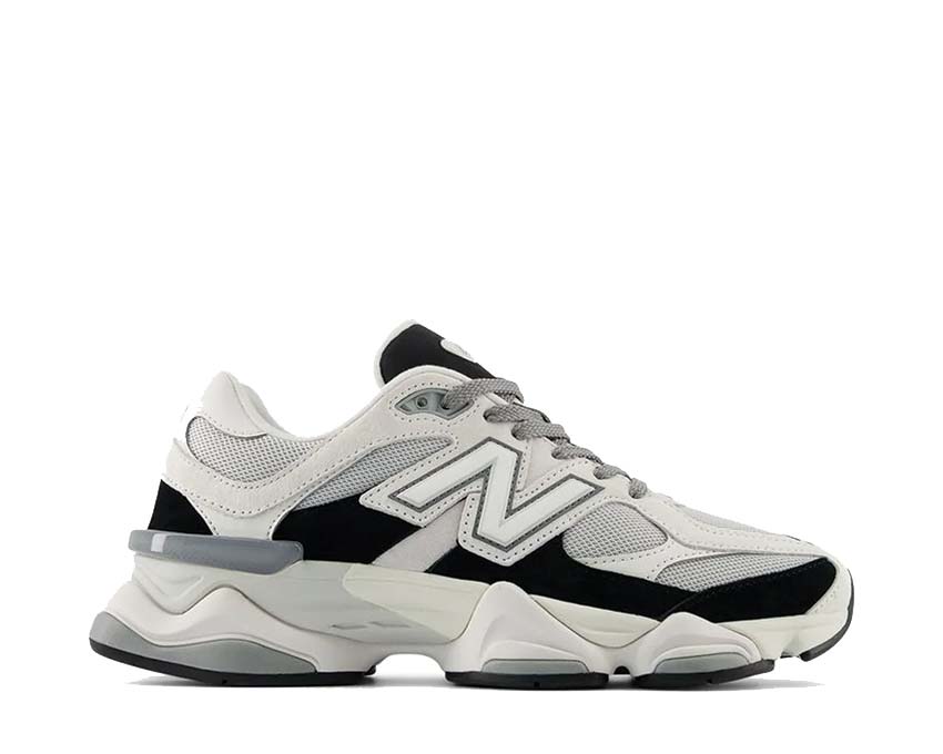 New Balance 9060 Jet Black — sneaker unisexe plateforme style rétro
