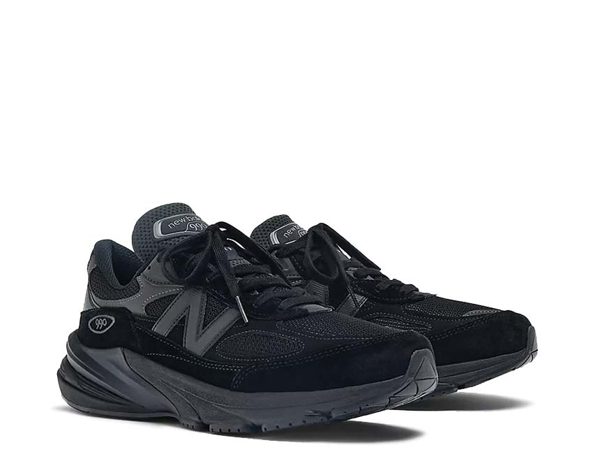 New Balance 990v6 Made in USA Triple Black sole — ENCAP ABZORB cushioning