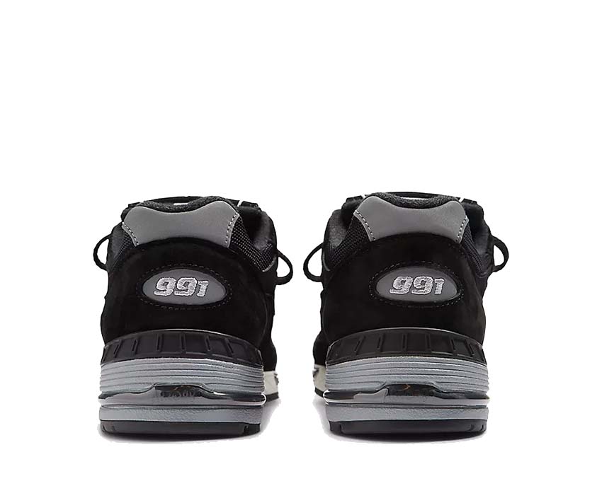 New Balance 991 Made in UK Black Silver suela — tecnología ENCAP