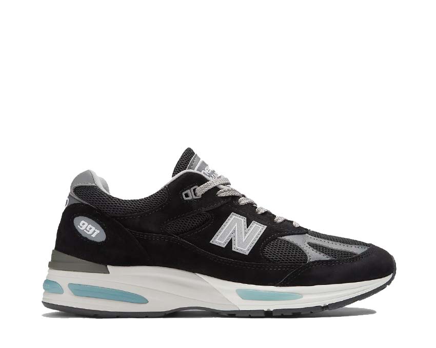 New Balance 991 Made in UK Black Smoked Pearl — sneaker unisexe fabriquée en Angleterre