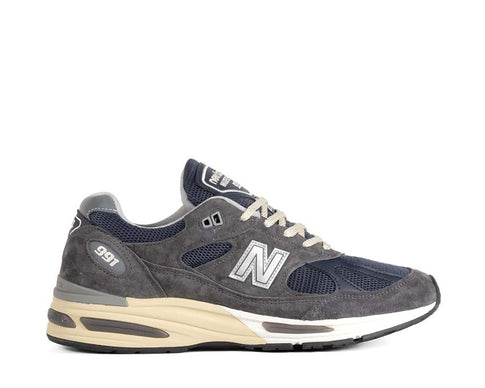 New Balance 991v2 Made in UK Grey Navy — sneaker unisexe fabriquée en Angleterre