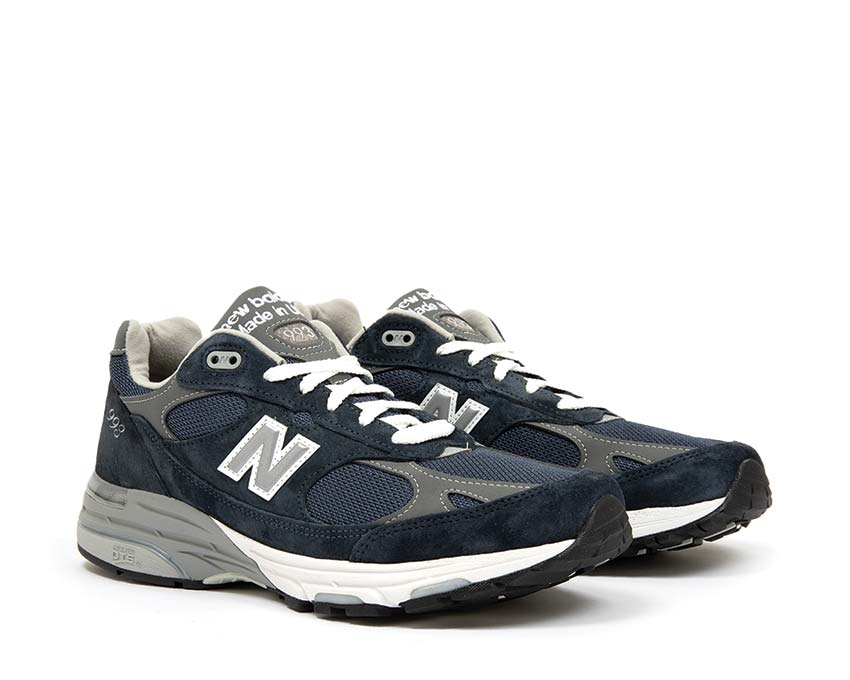 New Balance 993 Made in USA Navy vue latérale — profil robuste américain