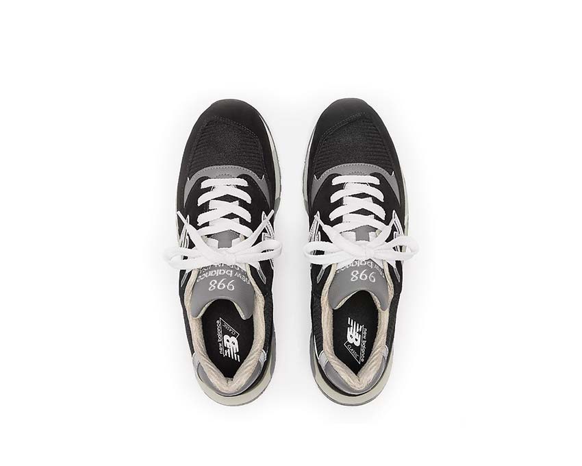 New Balance 998 Black White Made in USA détail — coloris noir et blanc contrasté