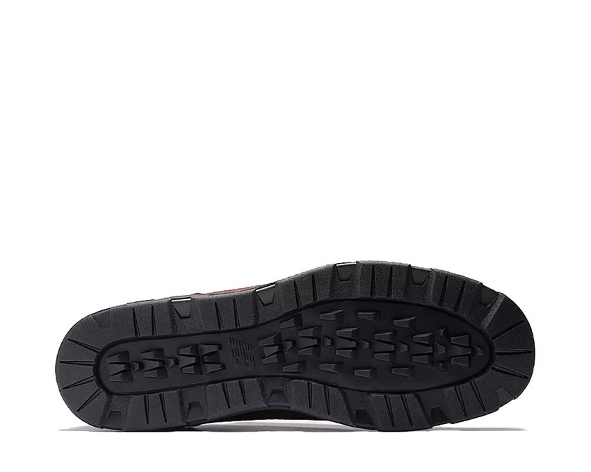New Balance Allerdale Made in UK Black Coffee — vista trasera talón emblema UK