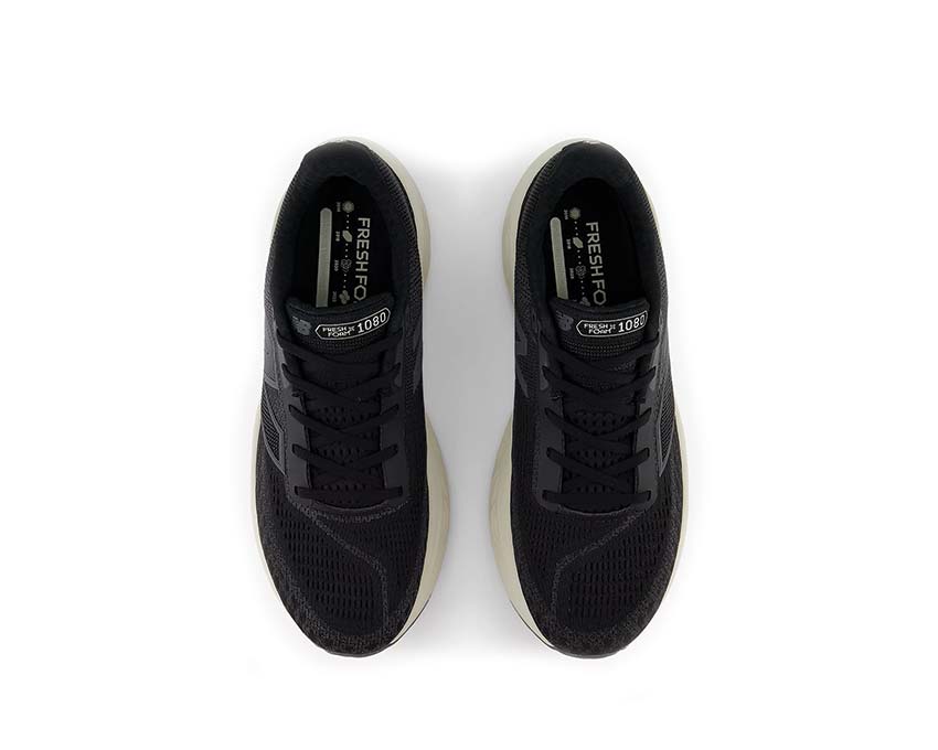 New Balance Fresh Foam X 1080 v14 Black détail — tige Hypoknit respirante