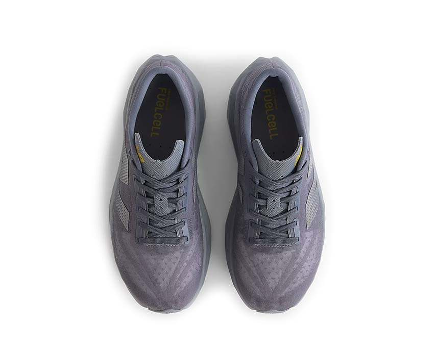 New Balance FuelCell Rebel V4 Dark Arctic Grey detail — ultra-light ventilated mesh
