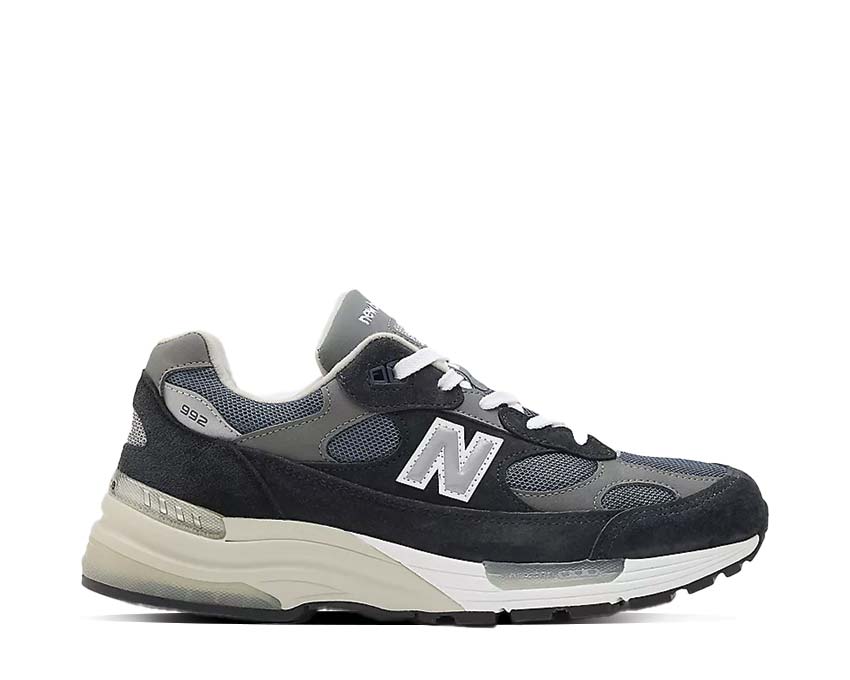 New Balance 992 Navy Grey Silver Made in USA — sneaker homme lifestyle premium