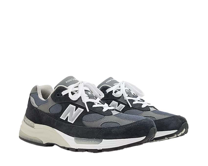 New Balance 992 Navy Grey Silver semelle — semelle ABZORB amorti supérieur
