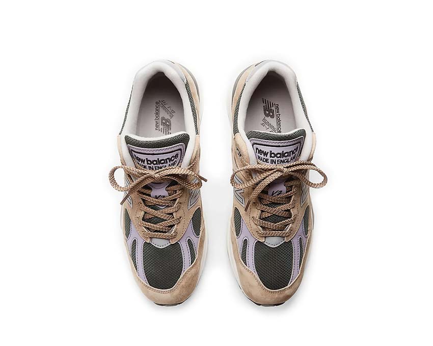 New Balance 991v2 Made in UK Cement détail — finitions artisanales Made in UK