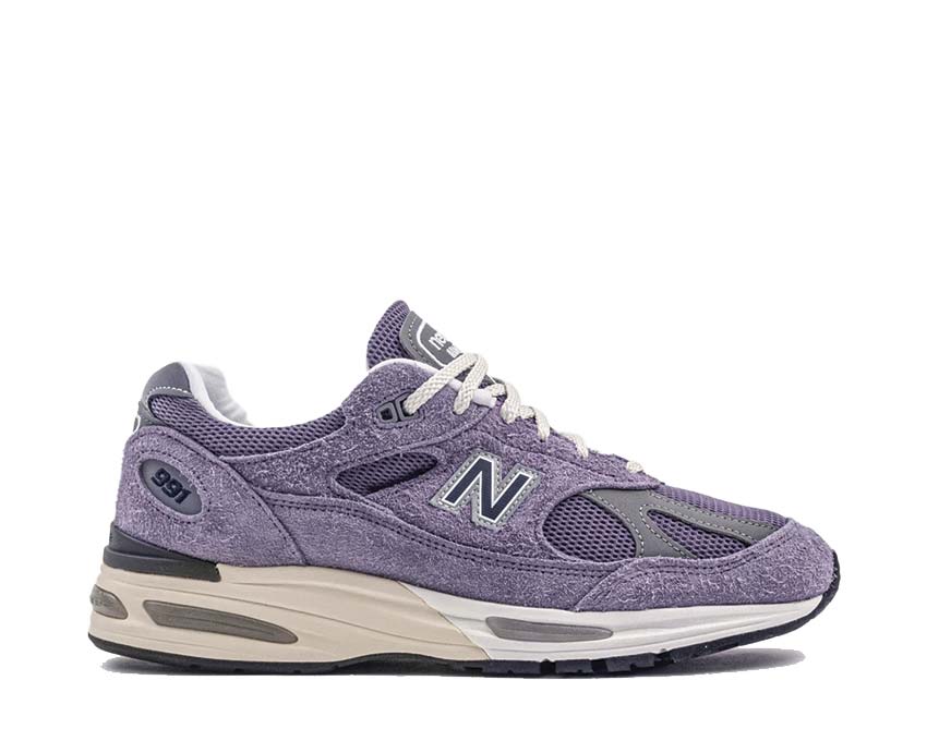 New Balance 991v2 Made in UK Dusk — sneaker homme lifestyle coloris crépusculaire