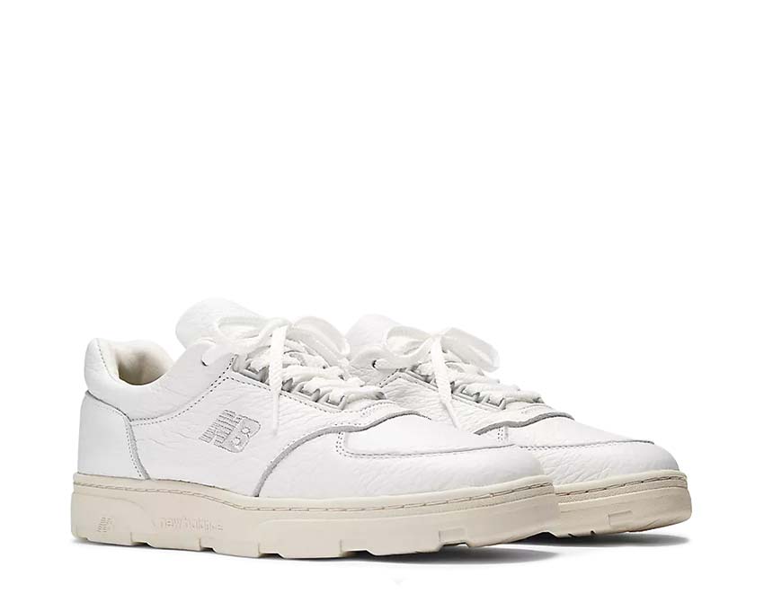 New Balance Allerdale White lateral view — premium full-grain leather