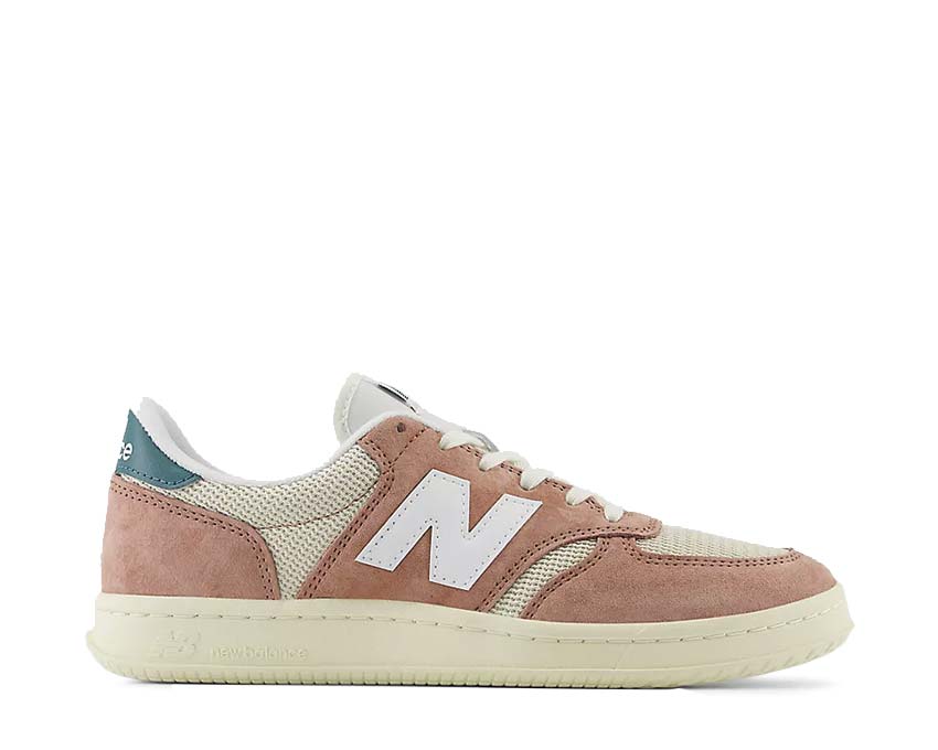 New Balance T500 Landslide/Linen/New Spruce — men's sneaker natural earth colourway
