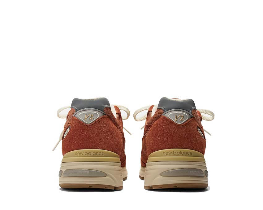 New Balance 991v2 Potters Clay semelle — amorti ABZORB et ENCAP Made in UK