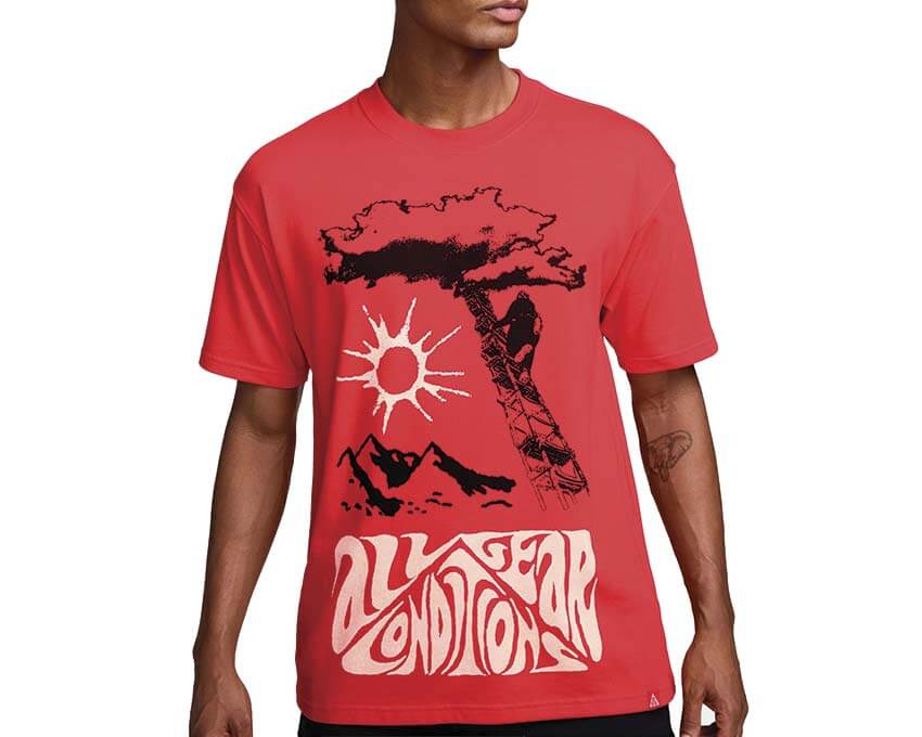 Nike ACG Dri-FIT T-Shirt 168 Rouge Cramoisi — t-shirt homme trail outdoor