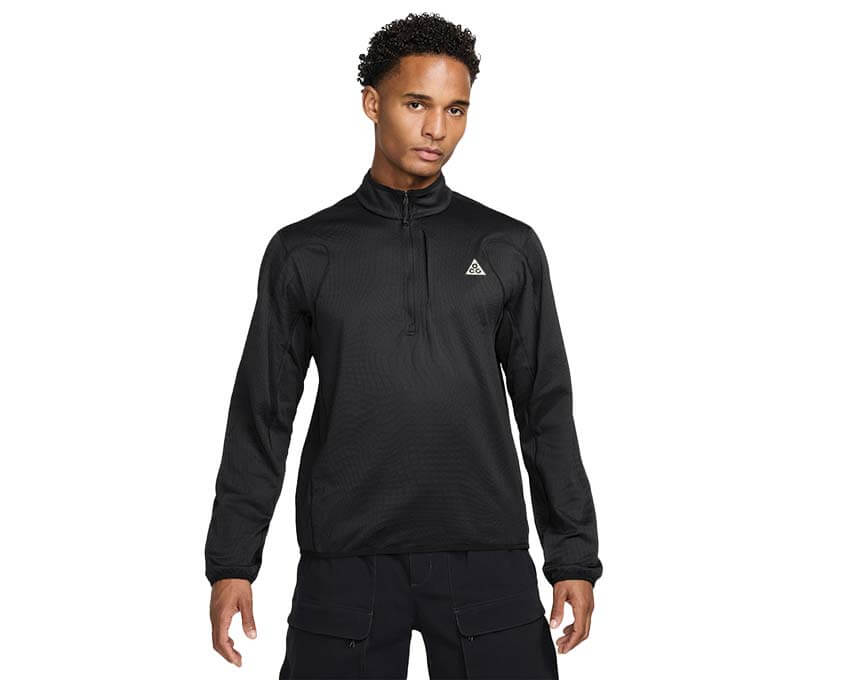 Nike ACG Wolf Grid Therma-FIT Half-Zip Top Noir — pull trail homme technique