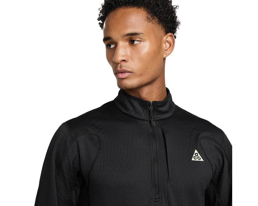 Nike ACG Wolf Grid Therma-FIT Half-Zip Top Noir — pull trail homme technique
