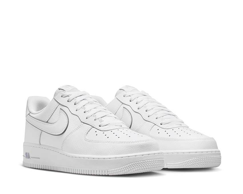 Nike Air Force 1 '07 LV8 White Metallic semelle — semelle Air blanche LV8