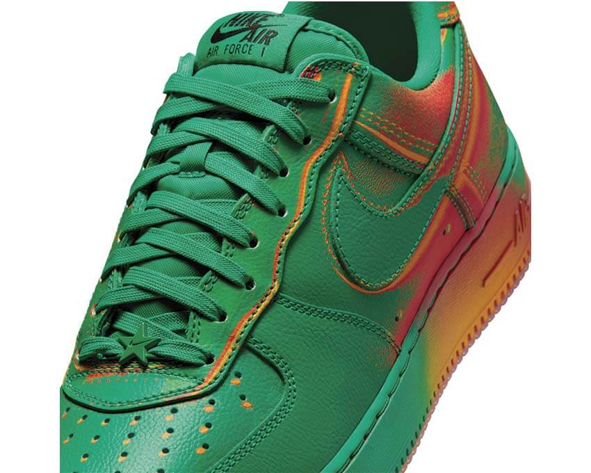 Nike Air Force 1 Low Retro Heat Wave vue latérale — détails graphiques multicolores