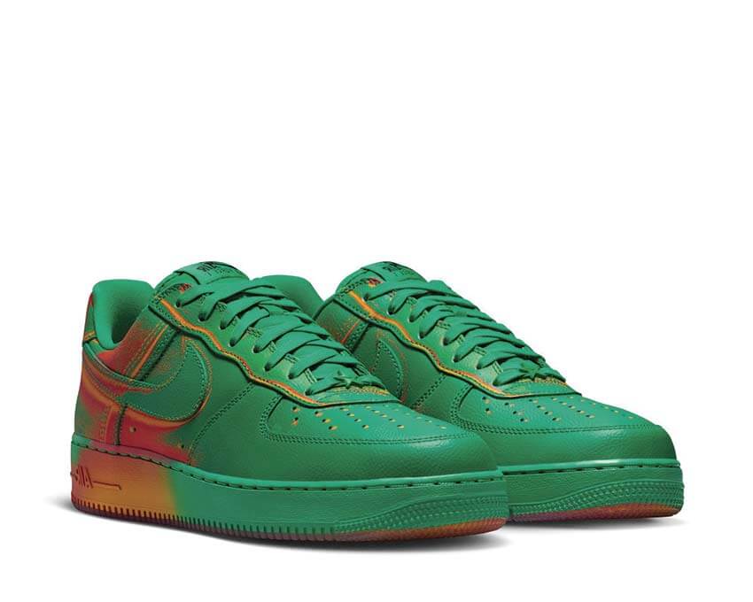 Nike Air Force 1 Low Retro Heat Wave semelle — semelle Air cupsole blanche