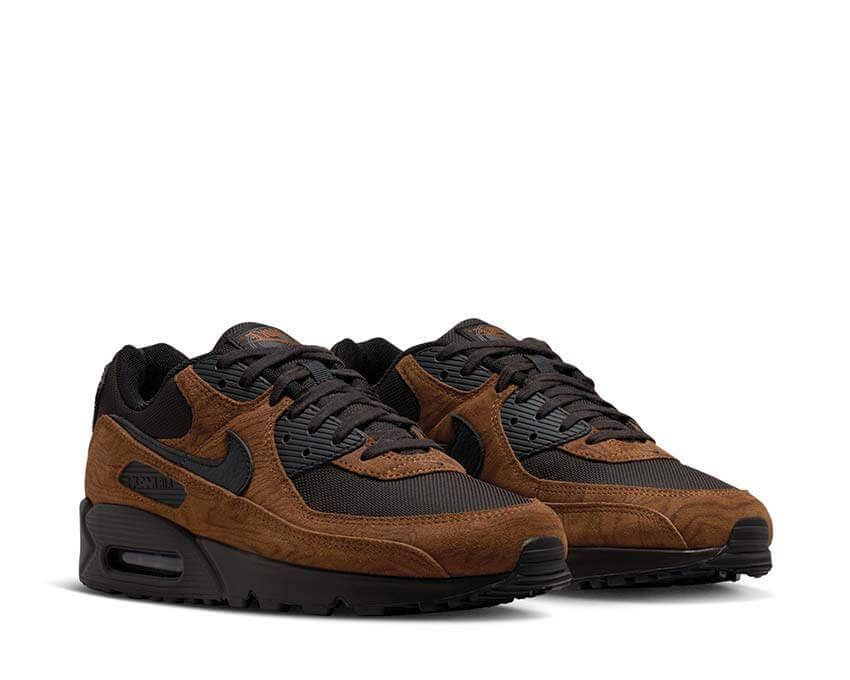 Nike Air Max 90 Premium Light British Tan semelle — unité Air visible talon