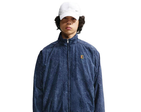 Nike Club Rules Full Zip Jacket Aop Work Blue — Herren Streetwear-Zippjacke AOP blau